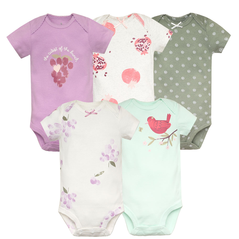 Baby Products Essential - 5 adet/grup Bebek Bodysuit Moda Kız