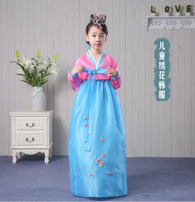 Baby Products Korea - Hanbok Kız Elbise Çocuk Dans Elbise