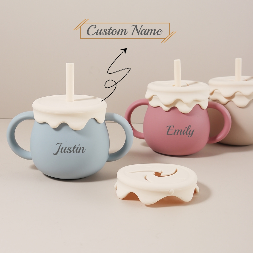 Baby Products Cream - Kişiselleştirilmiş 280ml Bebek Bardağı - 3'ü