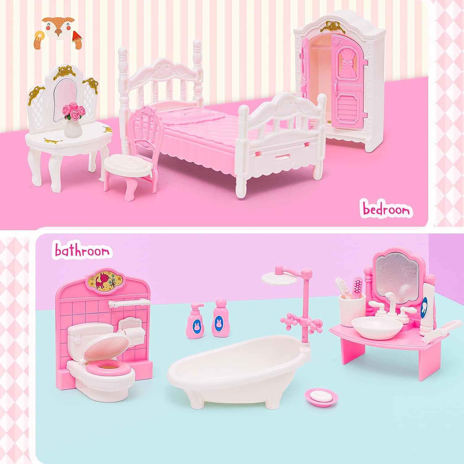 1:12 Ölçekli Oyuncak Bebek Evi - Baby Products Cream incelemesi ve fiyatı